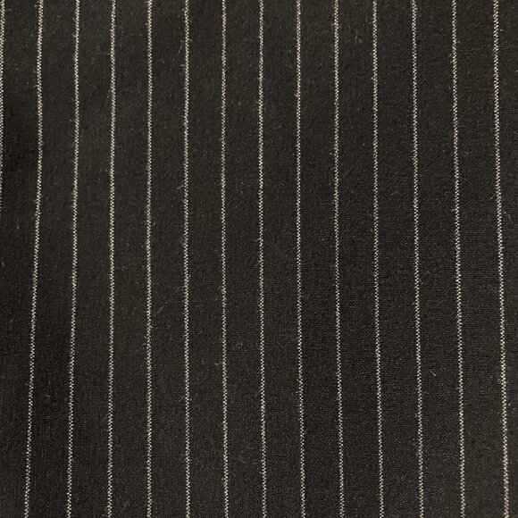 ADRIENNE VITTANDINI Black grey pinstripe straight leg trousers ~ MEDIUM LARGE - Picture 4 of 13